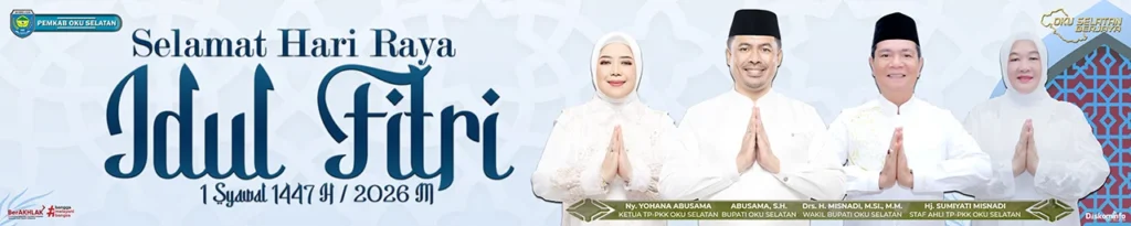 Banner Pemkab OKU Selatan Idul Fitri