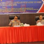 Kapolda Sumsel Irjen Pol Andi Rian R Djajadi membuka secara resmi Latihan Pra Operasi (Latpra Ops) Lilin Musi 2025 di Lounge Ampera Gedung Presisi Polda Sumsel, Palembang, Selasa (17/12/2025).
