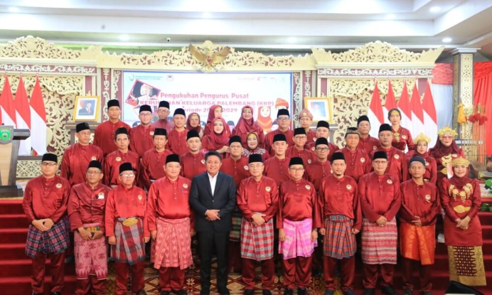 Resmi Dikukuhkan Gubernur Sumsel, DPP Kerukunan Keluarga Palembang Siap Wujudkan KKP Maju 2024–2029