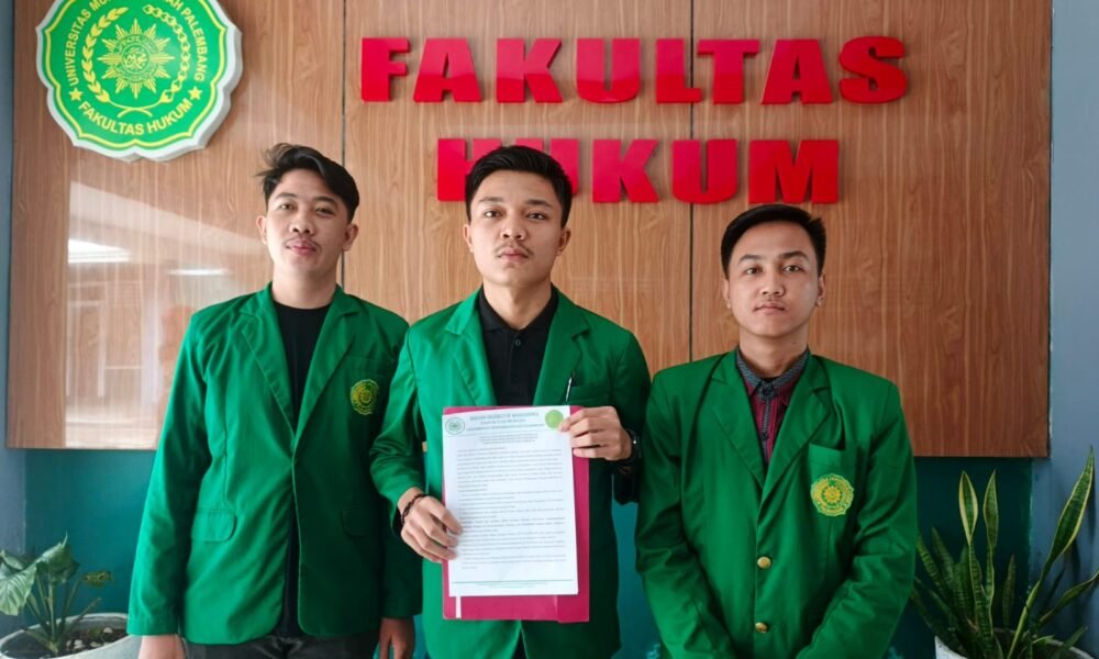 BEM Fakultas Hukum Universitas Muhammadiyah Palembang menyatakan sikap tegas terkait dugaan kasus pelecehan seksual yang melibatkan oknum dosen, serta mendesak pimpinan kampus bertindak adil dan profesional.
