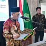 Kakanwil Kemenag Sumsel Syafitri Irwan melantik dan mengambil sumpah jabatan Pejabat Manajerial, Non-Manajerial, serta PPPK di Aula Kanwil Kemenag Sumsel, Kamis (29/1/2026).