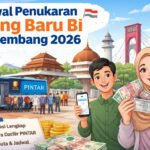 Bank Indonesia Sumsel menghadirkan layanan penukaran uang baru melalui program SERAMBI 2026 di berbagai titik Kota Palembang guna memenuhi kebutuhan masyarakat menjelang Idul Fitri.