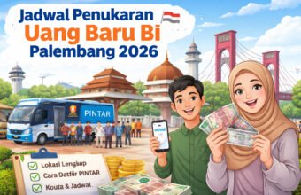 Bank Indonesia Sumsel menghadirkan layanan penukaran uang baru melalui program SERAMBI 2026 di berbagai titik Kota Palembang guna memenuhi kebutuhan masyarakat menjelang Idul Fitri.