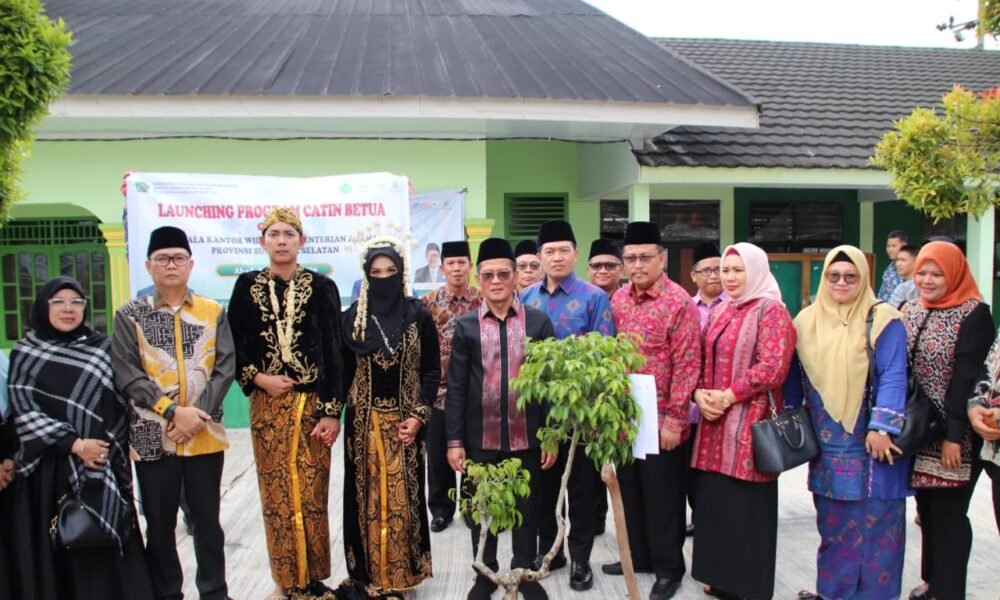 Kemenag Sumsel Ajak Sekolah hingga Calon Pengantin Lestarikan Alam Lewat Penanaman Pohon