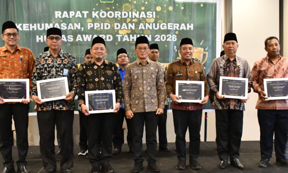 Apresiasi Insan Informasi, Kemenag Sumsel Serahkan 70 Piagam Anugerah Humas Award 2026