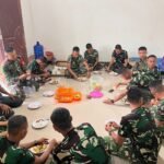 Penuh Keakraban dalam Kebersamaan, Satgas TMMD ke-127 TA 2026 Makan Bersama Tuan Rumah