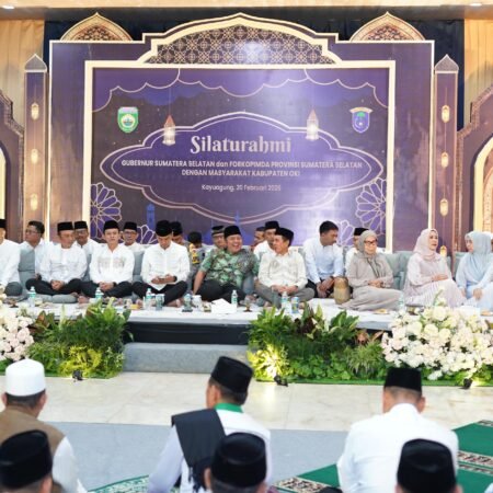 Safari Ramadan ke OKI, Gubernur Herman Deru Tekankan Silaturahmi dan Pembangunan Infrastruktur