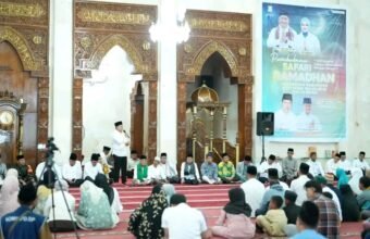 Safari Ramadhan 1447 H di Banyuasin resmi dibuka oleh Bupati Askolani bersama Wakil Bupati Netta Indian di Masjid Agung Al-Amir, Pangkalan Balai, sebagai upaya memperkuat silaturahmi dan mendekatkan pelayanan pemerintah kepada masyarakat.