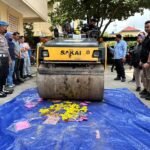 Polda Sumsel Hancurkan Narkoba Bernilai Miliaran Milik 27 Tersangka, Ada yang Dilindas Alat Berat