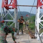 Kodam II/Sriwijaya Bangun 3 Jembatan Gantung, Komitmen TNI AD Dukung Pembangunan Infrastruktur di Daerah