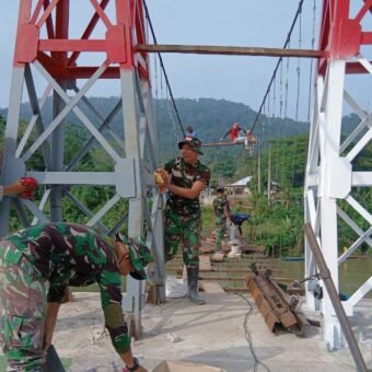 Kodam II/Sriwijaya Bangun 3 Jembatan Gantung, Komitmen TNI AD Dukung Pembangunan Infrastruktur di Daerah Kodam II/Sriwijaya Bangun 3 Jembatan Gantung, Komitmen TNI AD Dukung Pembangunan Infrastruktur di Daerah