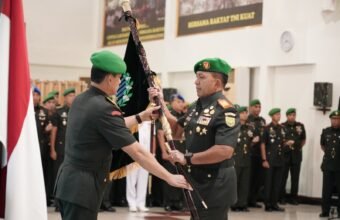 Kepemimpinan Korem 044/Gapo Resmi Berganti, dari Brigjen TNI Adri Koesdyanto ke Brigjen TNI Khabib Mahfud