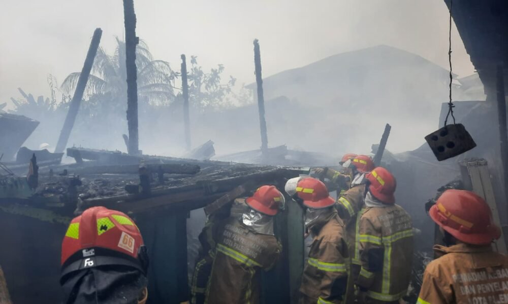 Diduga Gegara Membakar Sampah di Bawah Rumah Panggung, 17 Jiwa di Lawang Kidul Palembang Kehilangan Tempat Tinggal