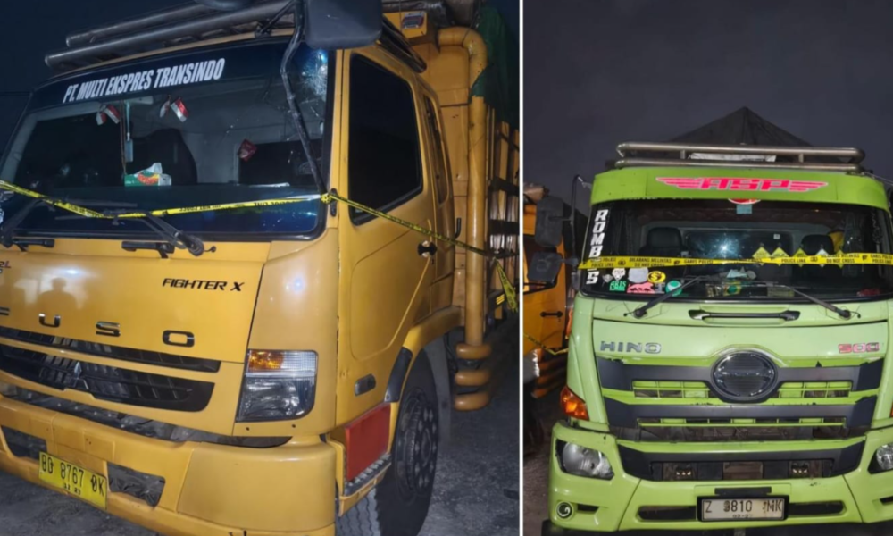 Diangkut Tronton, 80 Ton Batu Bara Ilegal Asal Muara Enim Tujuan Cilegon Disergap Polda Sumsel di Jalintim OKU