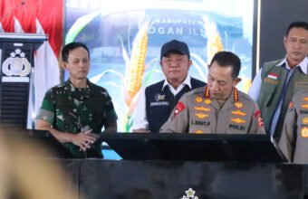Perkuat Ketahanan Pangan, Pangdam II/Sriwijaya Dampingi Kapolri Taman Jagung Serentak di Ogan Ilir