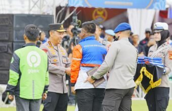 Ribuan Ojol dan Buruh di Palembang Deklarasi Jaga Kamtibmas Bersama Kapolri