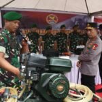 Kasrem 044/Gapo Hadiri Apel Ojol dan Buruh 'Nyago Bumi Sriwijaya Aman Bae' Bersama Kapolri di Palembang