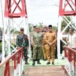 Permudah Akses Warga dan Pelajar, Danrem 044/Gapo Ikuti Launching 200 Jembatan Garuda
