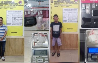 Polisi Ringkus Dua Pengedar Narkoba di Palembang Kurang dari 24 Jam, Sita 12 Paket Sabu