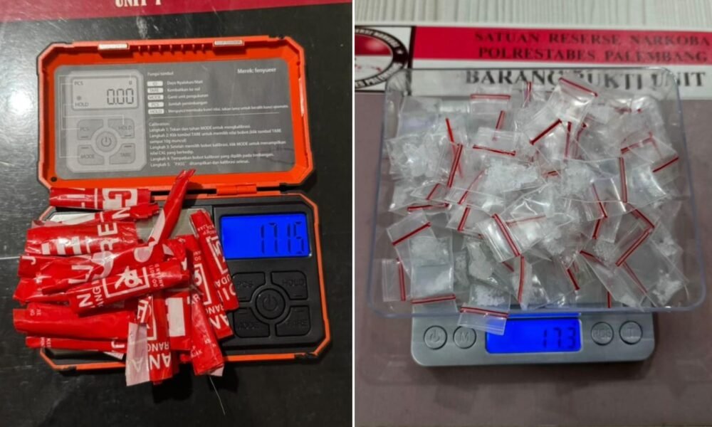 Sabu dan Ganja Sintetis Beredar di Palembang, Polisi Bekuk IRT hingga Pelajar
