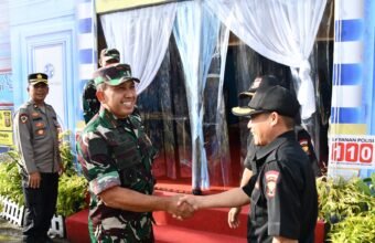 Turun Langsung ke Lapangan, Danrem 044/Gapo Pantau Pos PAM Lebaran Banyuasin