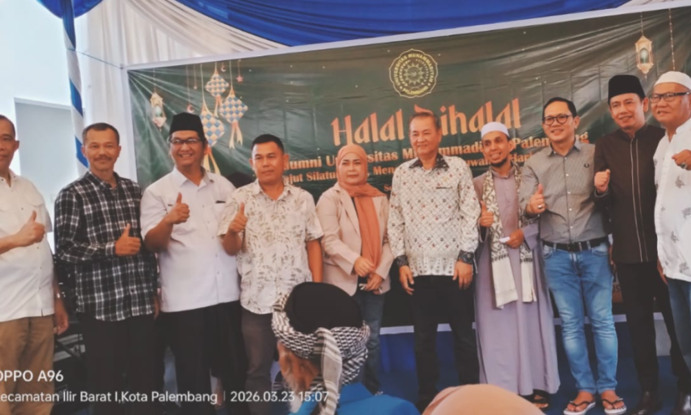 Penuh Kebersamaan, Alumni Universitas Muhammadiyah Palembang Halal Bihalal dengan Doorprize Umroh