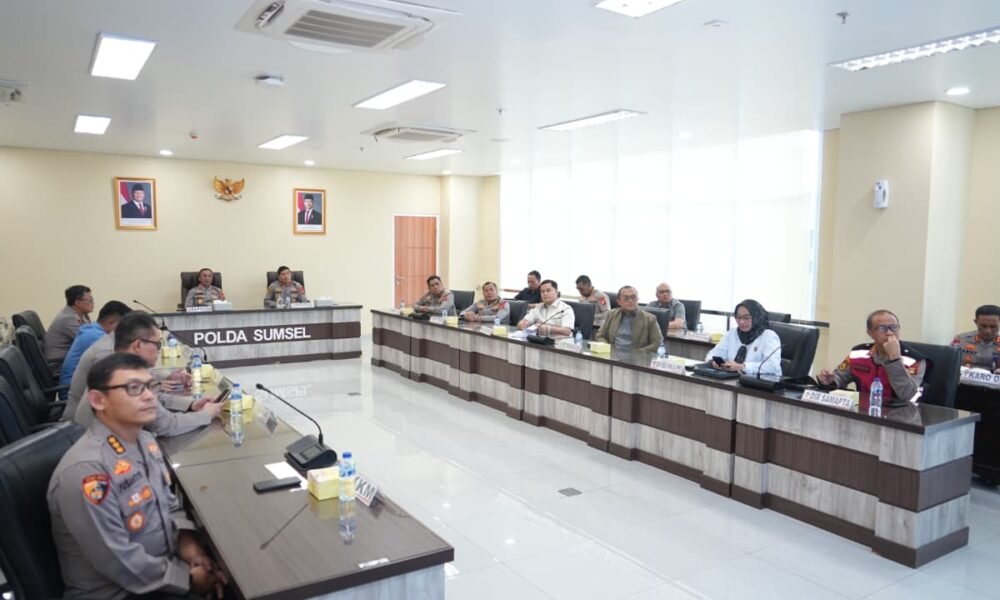 Rakernis Gabungan Empat Divisi Strategis, Kapolda Sumsel Instruksikan Penguatan Sinergi Daerah