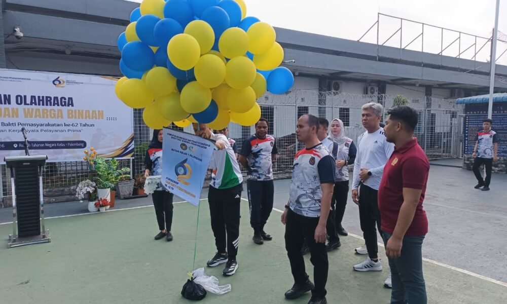Semarakan Hari Bhakti Pemasyarakatan ke-62, Rutan Palembang Gelar Pekan Olahraga dan Seni 2026