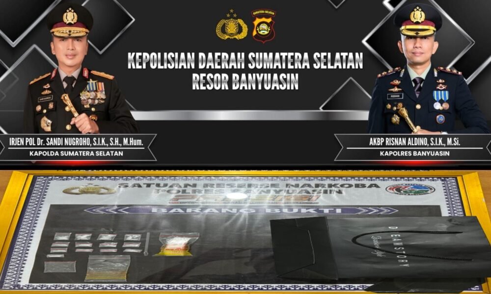 Remaja 18 Tahun di Banyuasin Jadi Pengedar, Polisi Amankan 13 Paket Sabu Siap Edar di Kamar