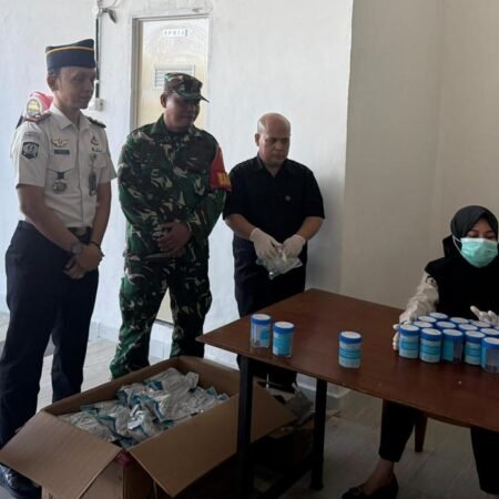 Wujudkan Lingkungan yang Bersih dari narkoba, Rutan Palembang Tes Urine Pegawai dan Warga Binaan