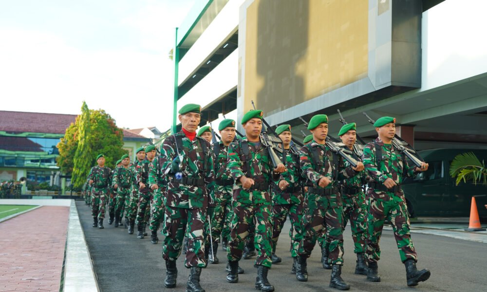 Tingkatkan Kedisiplinan Prajurit, Kodam II/Sriwijaya Gelar Upacara Bendera Mingguan