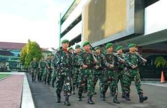 Tingkatkan Kedisiplinan Prajurit, Kodam II/Sriwijaya Gelar Upacara Bendera Mingguan