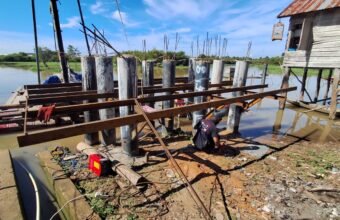 Banyak Tantangan, Pengerjaan 2 Jembatan Gantung di Wilayah OKI Tetap Dikebut