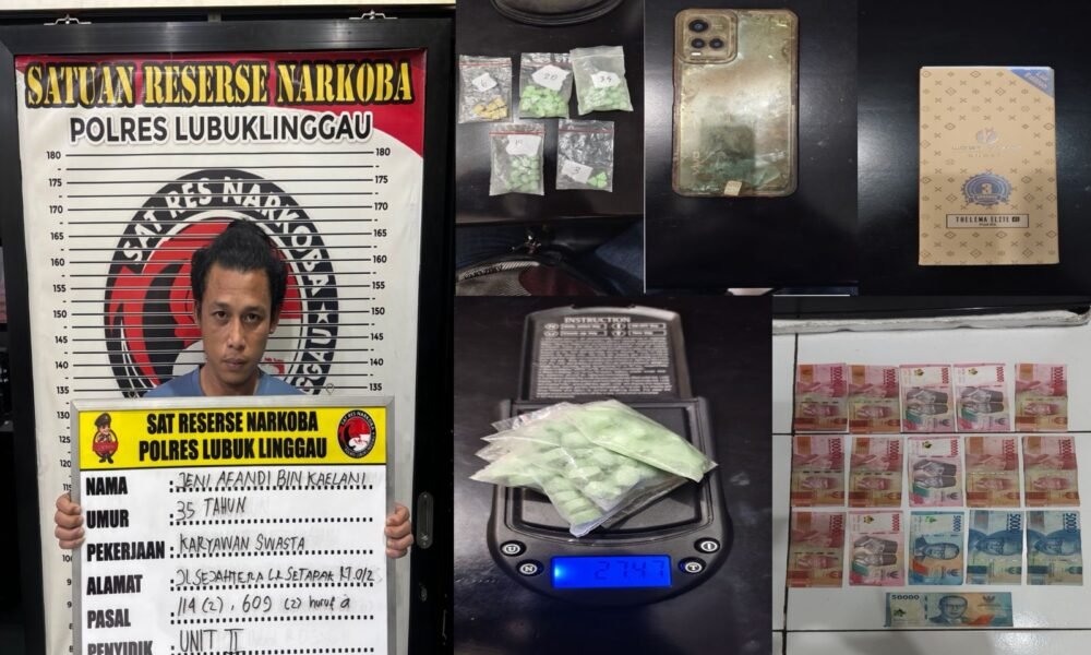 Polisi Amankan Pengedar Narkoba di D’Best Spa Lubuklinggau, 77 Butir Pil Ekstasi dalam Kotak Vape