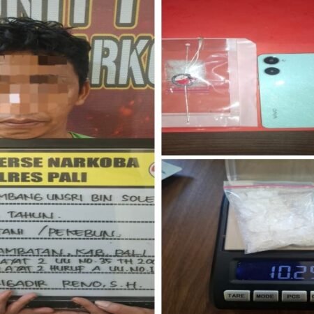 Edarkan Sabu-Sabu dalam Kebun Sawit, Petani di PALI Dibekuk dalam Pondok