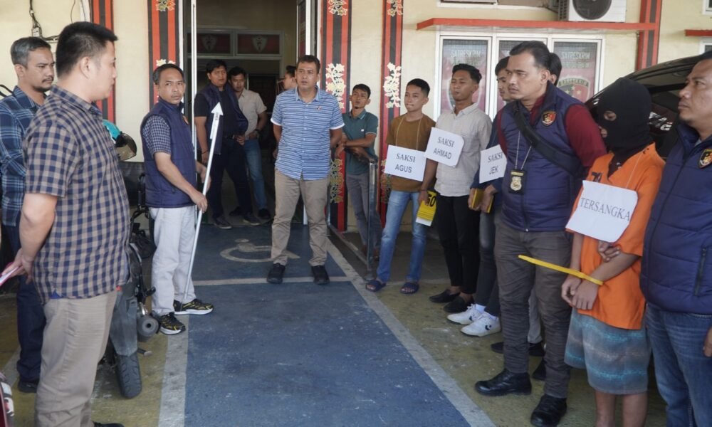 Kasus Pembunuhan di Pelangki OKU Selatan Direka Ulang, Pelaku Peragakan 32 Adegan