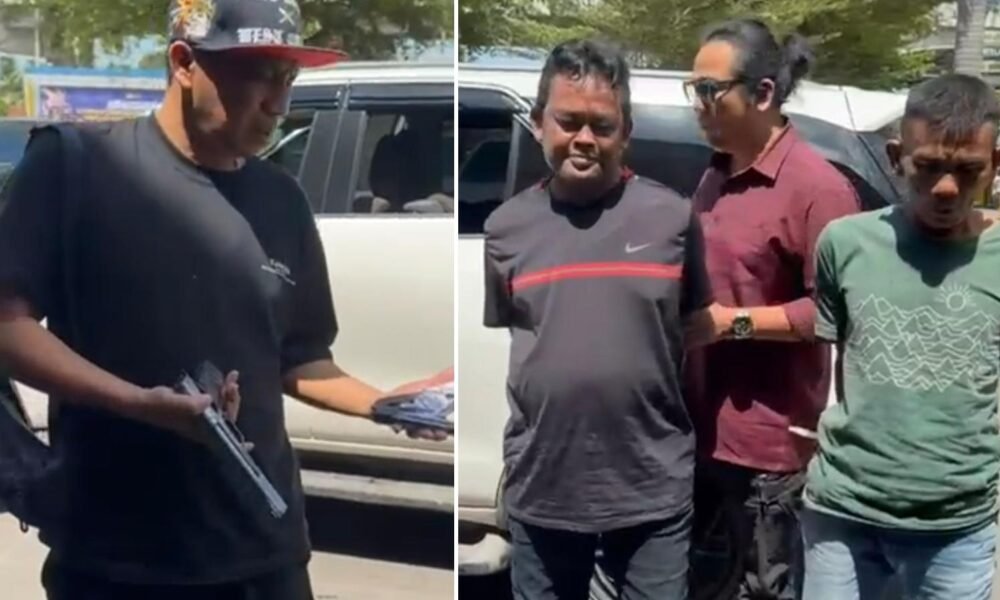 Temukan Senpi Rakitan dan Sajam dari 2 Pria saat Operasi Patroli Dini Hari di Kertapati Palembang