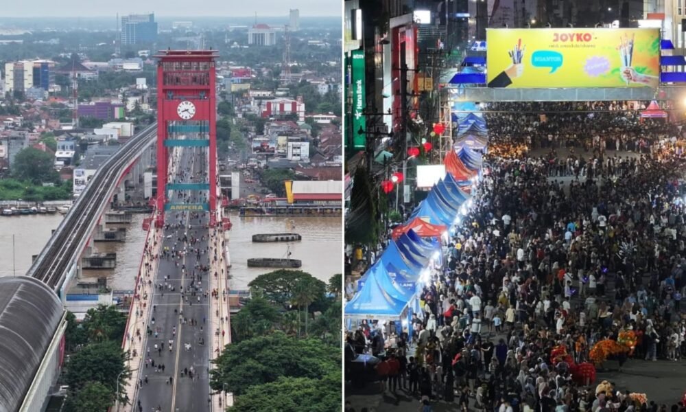 Warga Padati Jalanan, Uji Coba CFD dan CFN di Palembang Sukses, UMKM Menggeliat