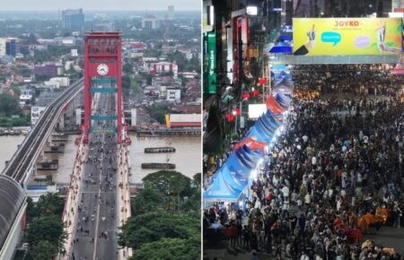 Warga Padati Jalanan, Uji Coba CFD dan CFN di Palembang Sukses, UMKM Menggeliat