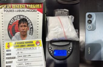 Residivis Narkoba Ditangkap di Lubuklinggau, Ratusan Gram Sabu Gagal Beredar