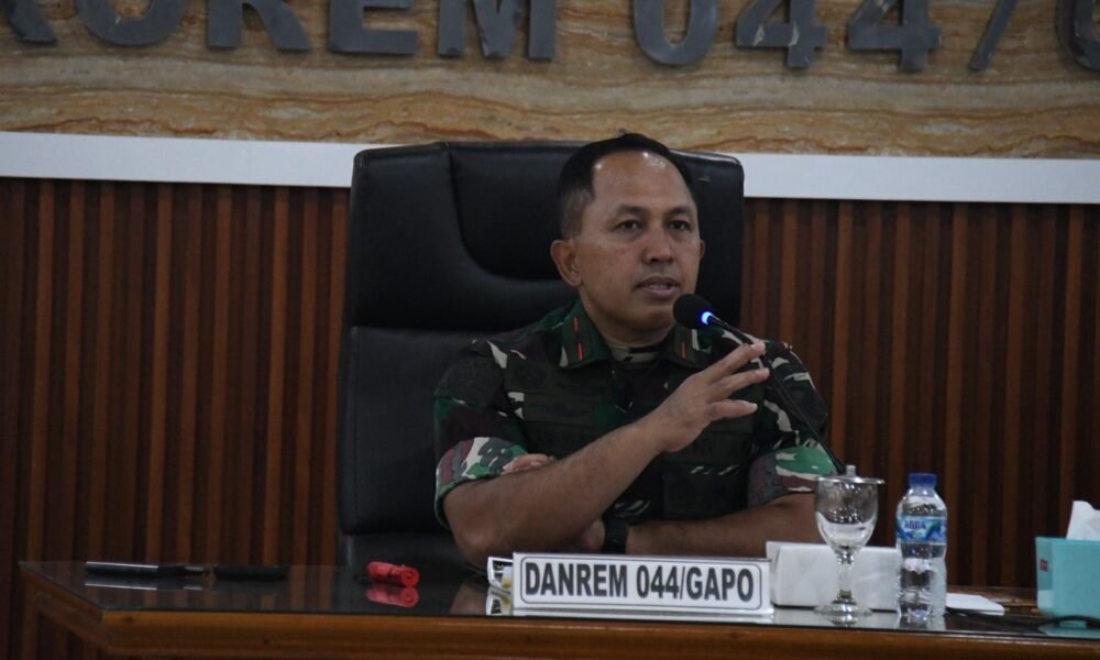 Danrem 044/Gapo: TMMD ke-128 Harus Tepat Sasaran dan Berdampak Nyata Bagi Masyarakat