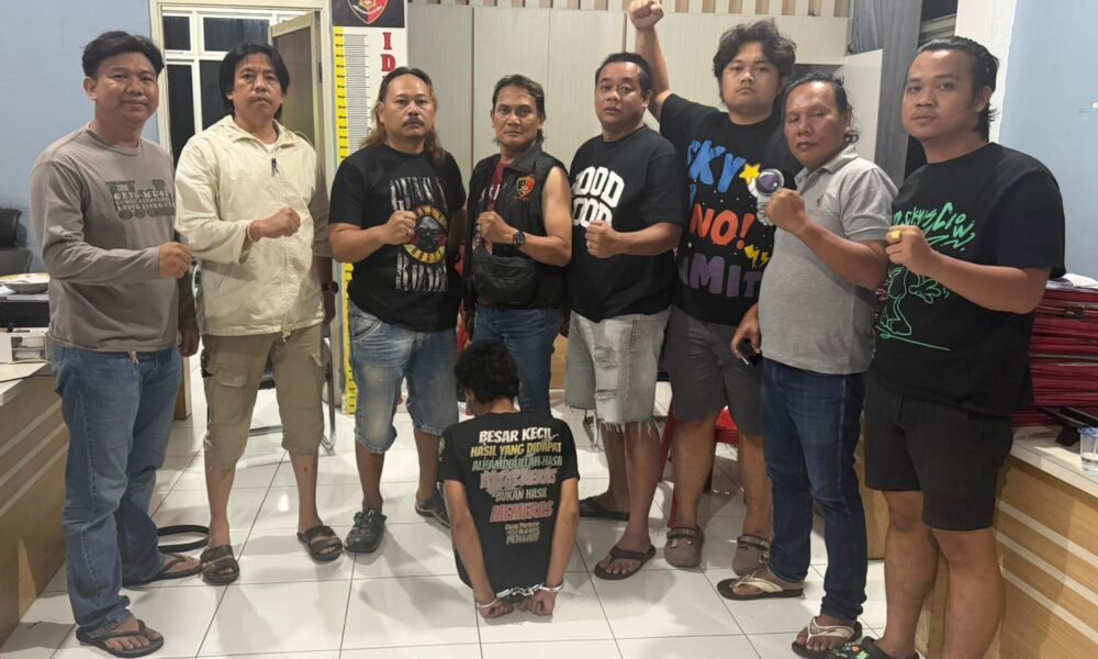 Polres Lahat Tangkap Pelaku Pencurian Motor Saat Asyik Nongkrong di Angkringan