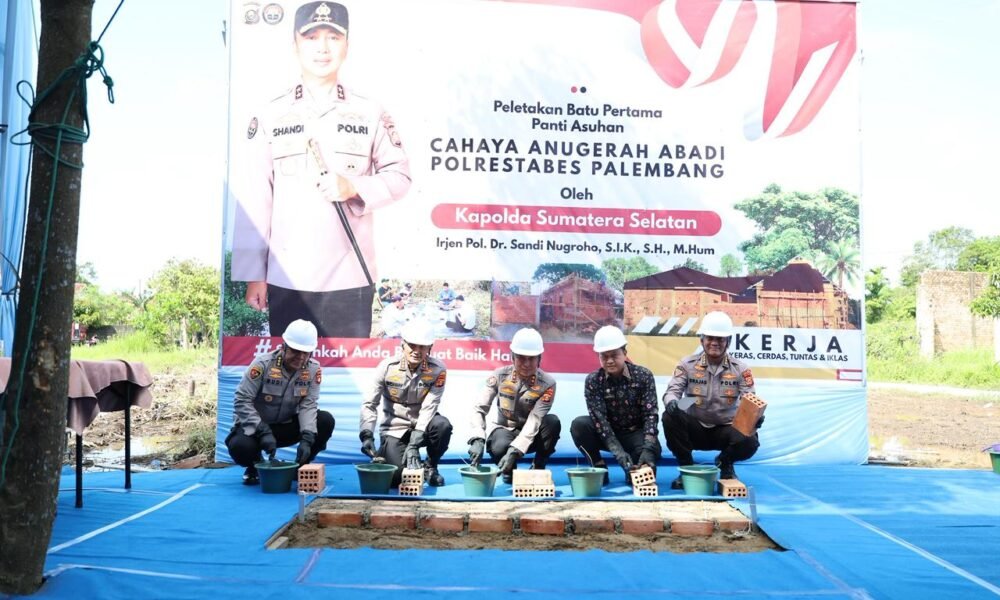 Kapolda Sumsel Resmikan Panti Asuhan dan Groundbreaking Asrama Putra di Sematang Borang Palembang