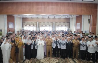 Lepas 66 Calon Jemaah Haji PGRI, Sekda Palembang Doakan Menjadi Haji Mabrur