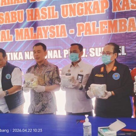 BNNP Sumsel Musnahkan 16,9 Kg Sabu Jaringan Malaysia–Palembang, Dua DPO Diburu BNNP Sumsel Musnahkan 16,9 Kg Sabu Jaringan Malaysia–Palembang, Dua DPO Diburu