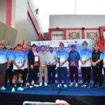 Semangat Kartini Menggema di Palembang, Danrem 044/Gapo Ikut Lari Wastra Budaya