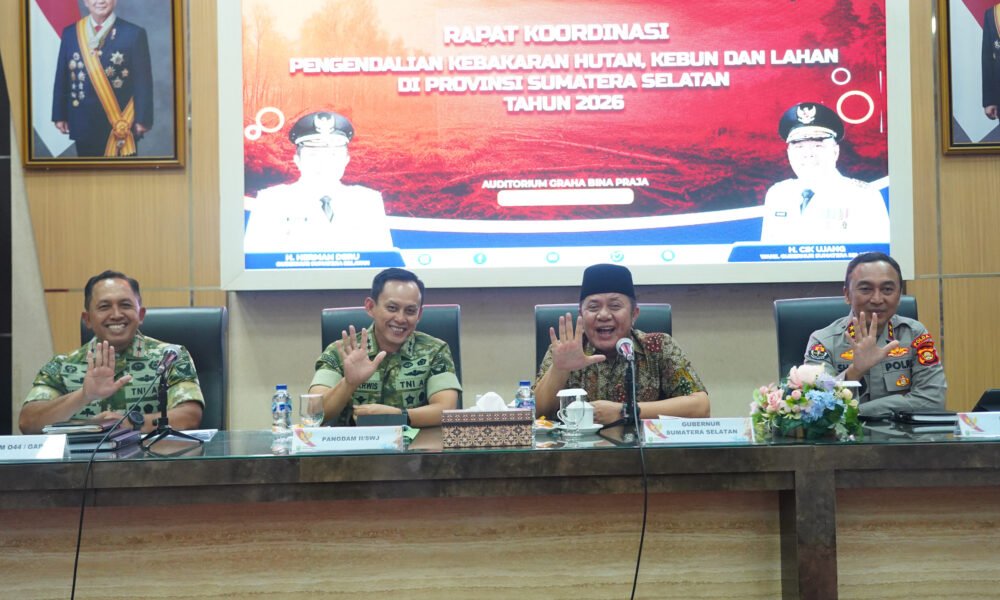 Perkuat Sinergi, Pangdam II/Sriwijaya Hadiri Rakor Pengendalian Karhutla Sumsel 2026