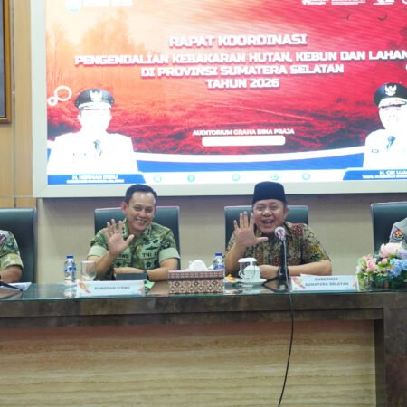 Perkuat Sinergi, Pangdam II/Sriwijaya Hadiri Rakor Pengendalian Karhutla Sumsel 2026