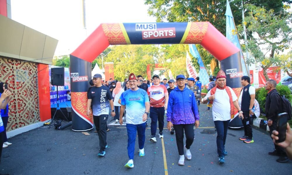 Sekda Edward Candra Buka Sumsel Budaya Run 2026, Dorong Gaya Hidup Sehat dan Pelestarian Budaya