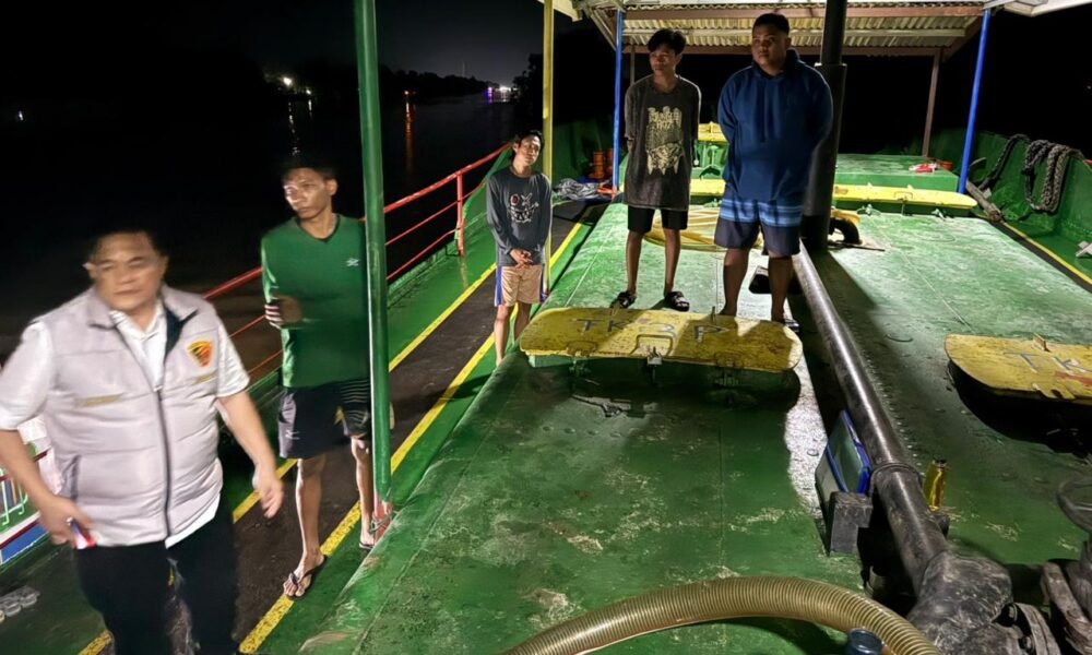 Solar Ilegal Dijual dari Kapal ke Kapal di Perairan Sungai Musi, Polda Sumsel Amankan 2 Kapal Tanker